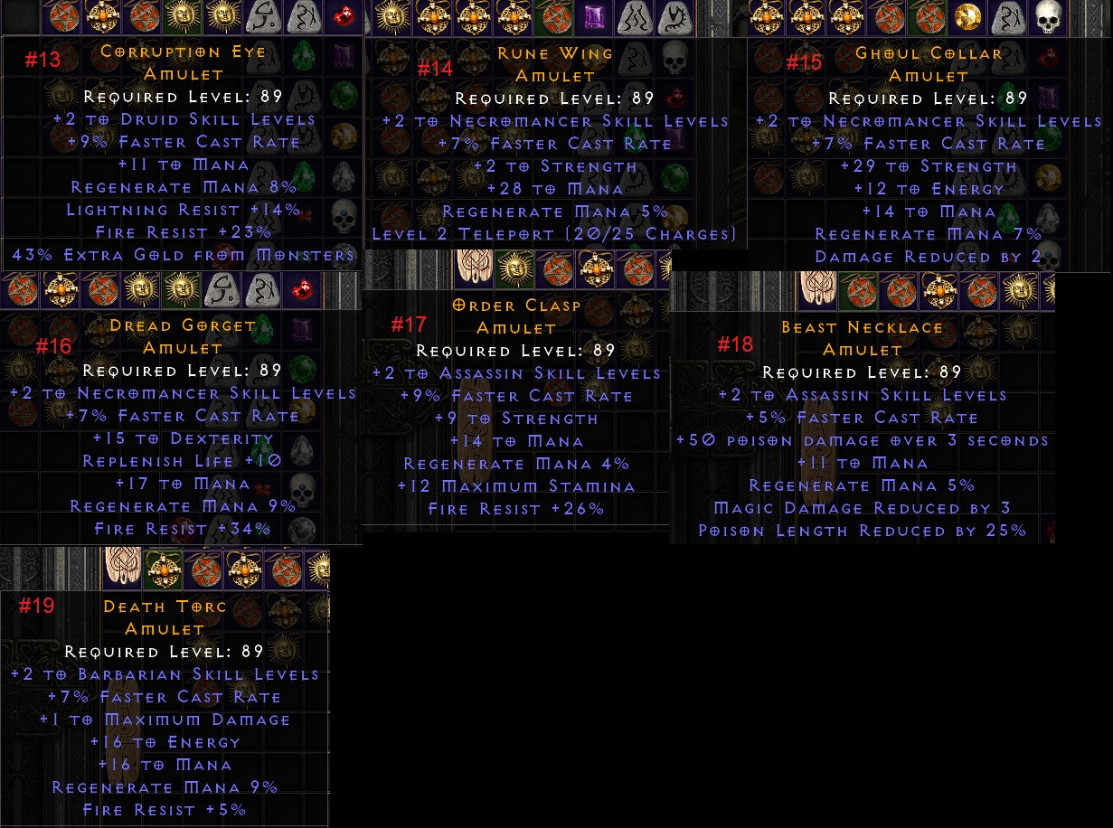 2 Skills Craft Amulet All Class Topic D2jsp