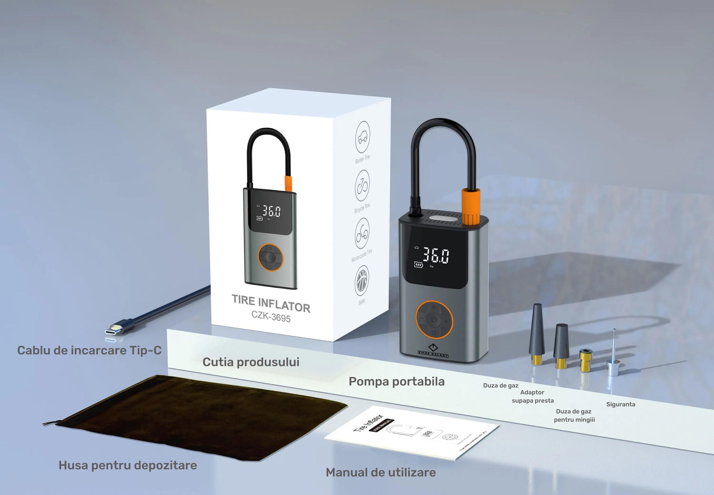 Emce Galaxy Intelligens elektromos pumpa Vezeték nélküli LCD LED