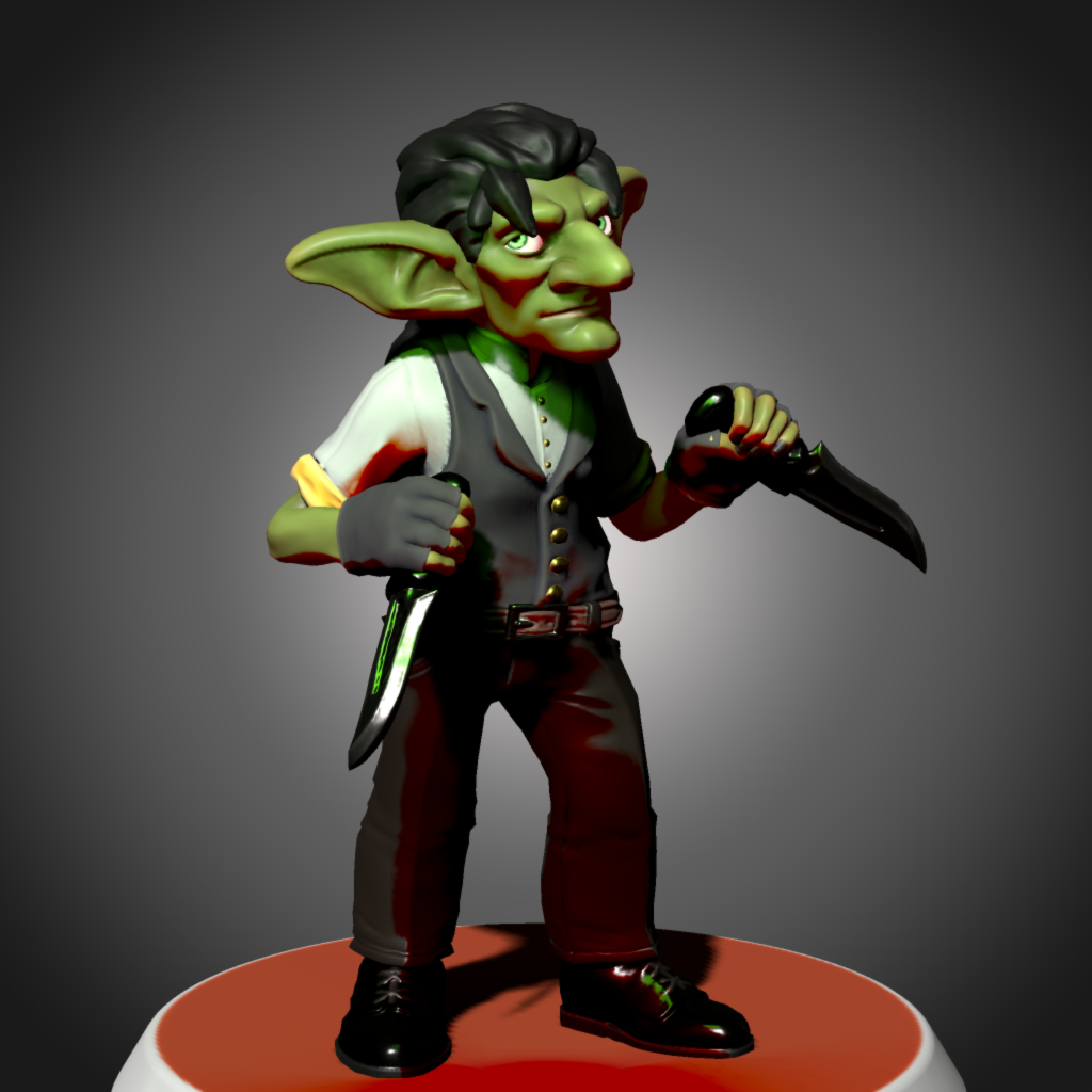 Goblin Knifemaster (Urban Fantasy) : r/HeroForgeMinis