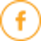 icon facebook red orange