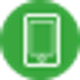 icon phone dark green 2