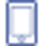 icon phone dark blue 3