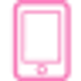 icon phone pink