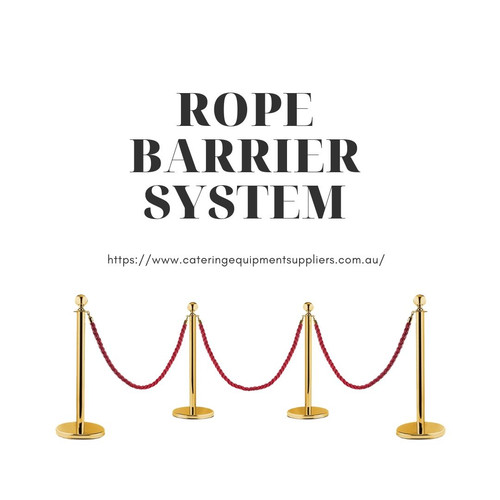 Buy best quality Rope Barrier System from Catering Equipment Suppliers. Catering Equipment Suppliers is an online store which supplies catering accessories,  kitchen products, furnitures etc and have services over Brisbane, Sydney, Melbourne and Perth. You can find the leading brands in the catering equipments all in one site.
http://www.cateringequipmentsuppliers.com.au/