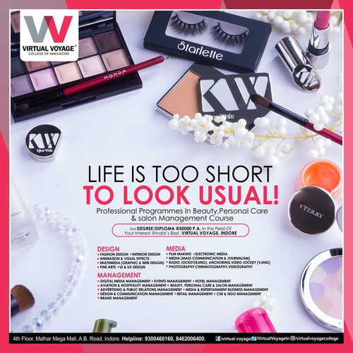 Cosmetic industry is growing by leaps and bounds. Virtual Voyage College offers the best salon management courses, and students learn from the most skilled people in the industry.
