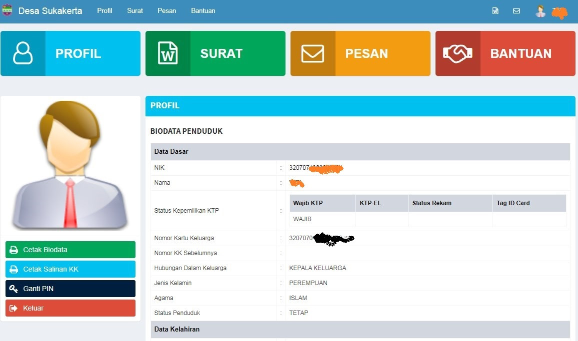 Fitur Layanan Mandiri