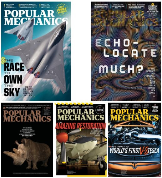 5 Popular Mechanics USA Issues