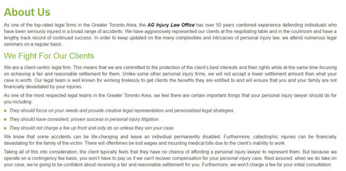 TOP Personal Injury Lawyer Oakville - AG Injury Law Office (800) 870-3194.jpg