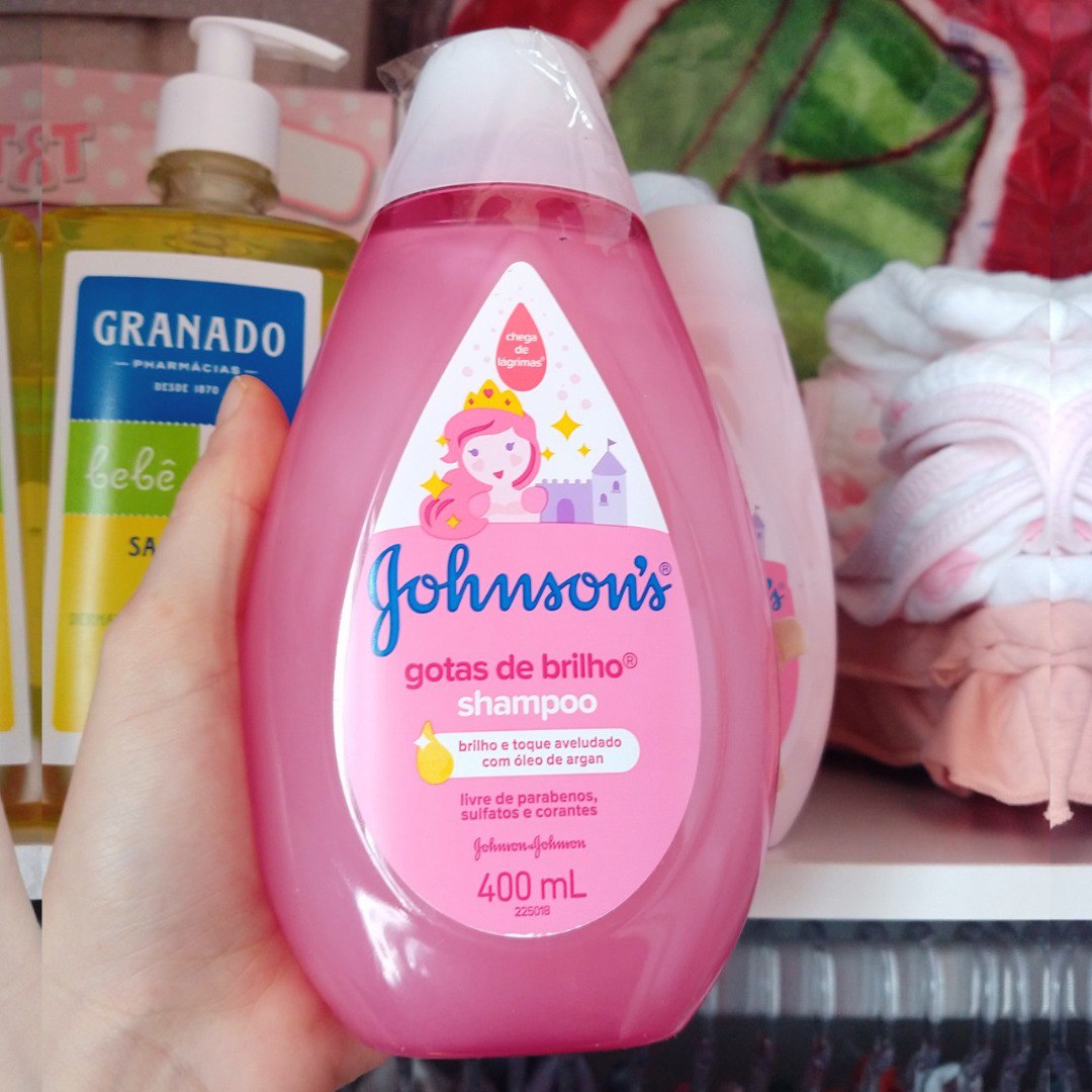 Shampoo gotas de Brilho, Johnson’S Baby, Rosa, 400 Ml