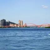 00025 社子島頭公園遠眺關渡大橋