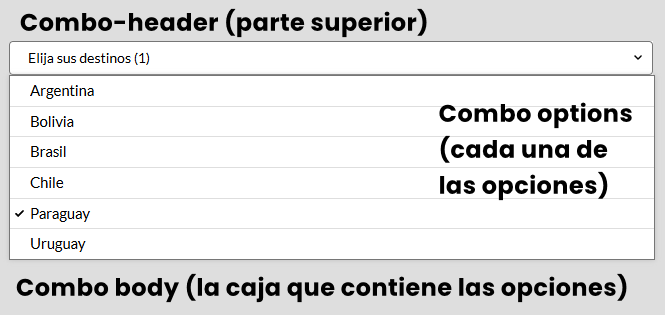 Areas del select-multiple