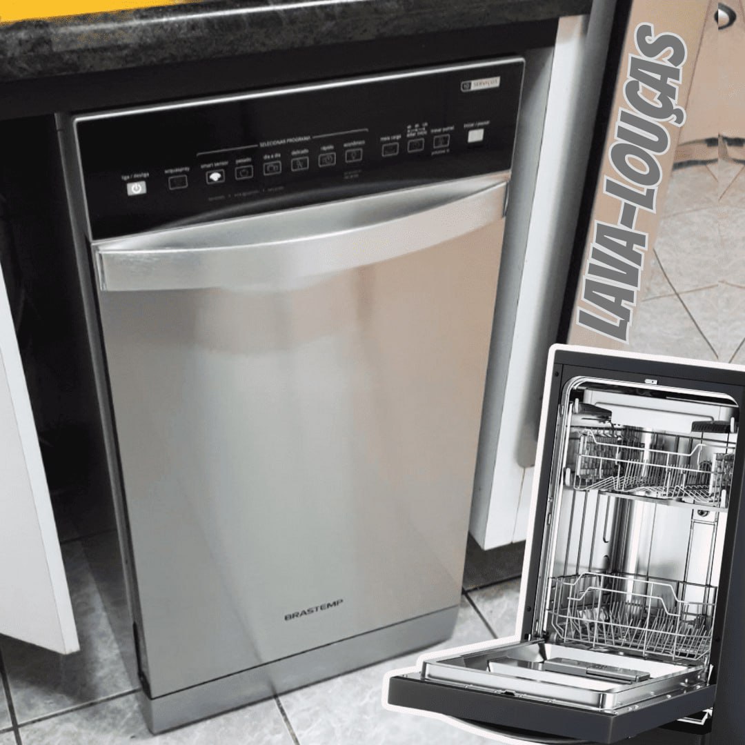 Lava-louças 10 Serviços Brastemp Cor Inox Com Ciclo Pesado