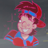 Bill Newton in my redesigned clothes: Rose(Red) with Sky on Roblox once again