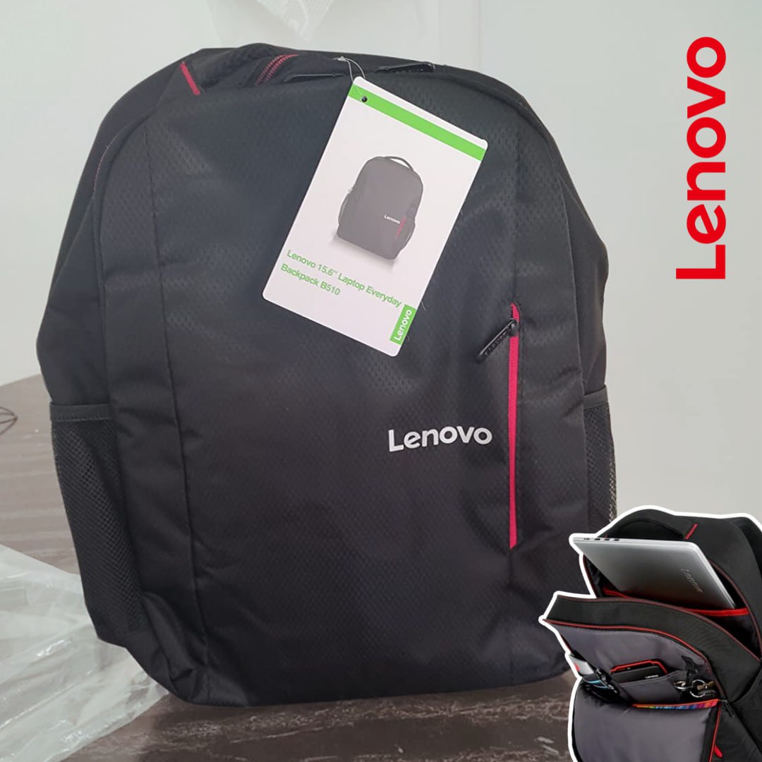 Mochila Lenovo Everyday B510 Até 15.6 Para Notebook Preto/Vermelho