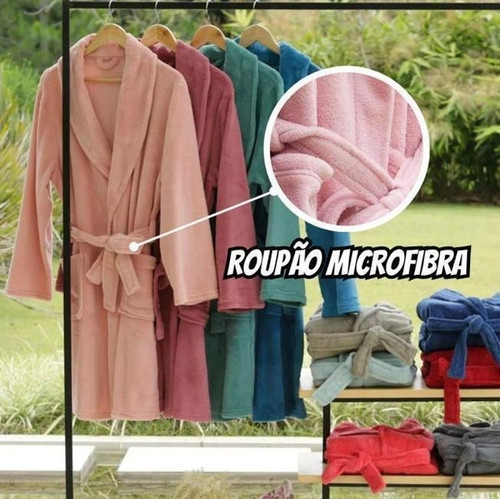 Roupão Microfibra Adulto Extra Macio Unissex Várias Cores.jpg