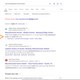 new manufactured house austin