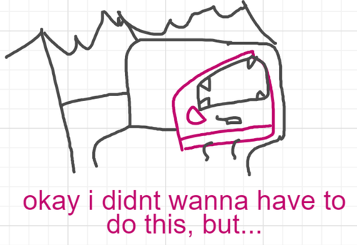 A panel from Chilly, episode two of the Board Boards object show by Furretwalk/WalkingFurret.