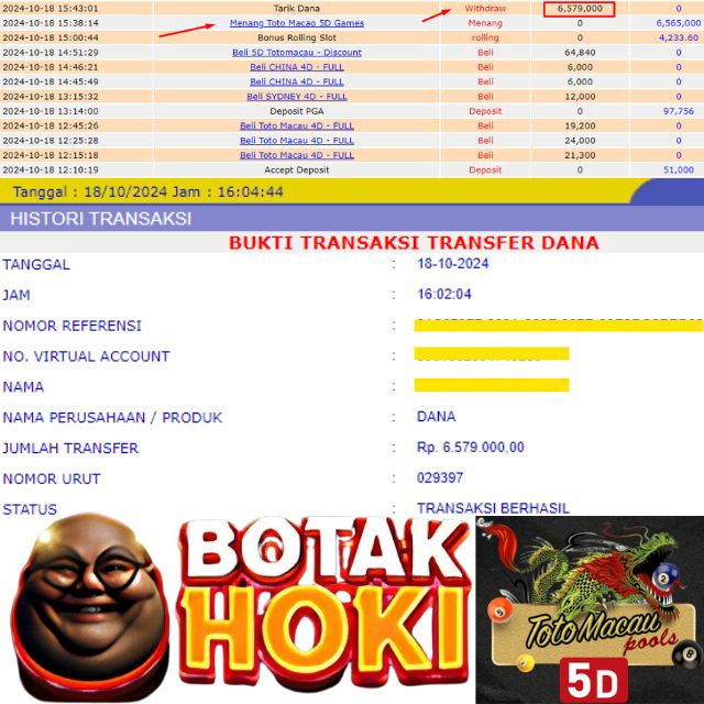 SELAMAT KEPADA ID XXXX JACKPOT POOL TOTOMACAU 5D GAMES DI WEB BOTAKHOKI