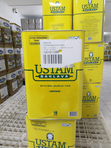 USTAM BAKLAVA BİTKİSEL SUSUZ YAĞ 8690566801269 USTAM BAKLAVALIK BİTKİSEL SUSUZ YAĞ 18L.jpg