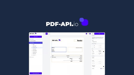 Automate and customize professional PDFs with an intuitive drag-and-drop and HTML editor