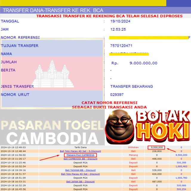 SELAMAT KEPADA ID XXXX JACKPOT POOL CAMBODIA DI WEB BOTAKHOKI