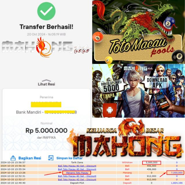 SELAMAT KEPADA ID xxxXXX JACKPOT POOL TOTOMACAU DI WEB MAHONGTOTO