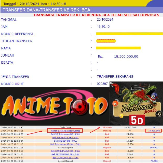 SELAMAT KEPADA ID xxxXXX JACKPOT POOL TOTOMACAU 5D GAMES DI WEB ANIMETOTO