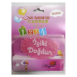 NUMBER CANDLE PASTA MUMU 6682838962183 MUM YAZILI Adet
