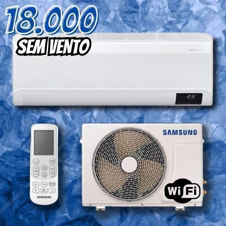 Ar Condicionado Split Inverter Windfree Connect Samsung 18000 Btus Frio 220V – AR18CVFAAWKNAZ