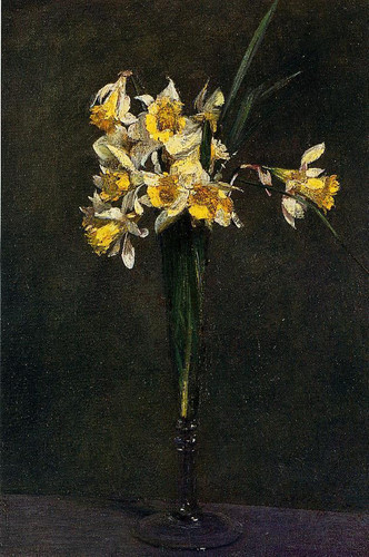 Fantin Latour Henri Yellow Flowers aka Coucous