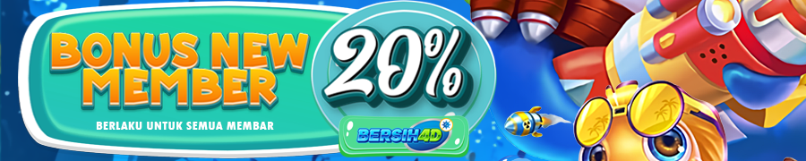 BERSIH4D BONUS EKSKLUSIF NEW MEMBER 20%