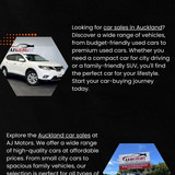 Top Car Sales in Auckland at AJ Motors