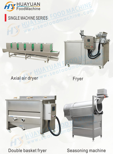 Air dryer potato chips frying production line, snack seasoning machine.jpg