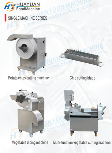 Chip machine, fruit and vegetable cutting machine, vegetable dicing machine