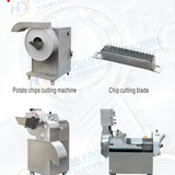 Chip machine, fruit and vegetable cutting machine, vegetable dicing machine
