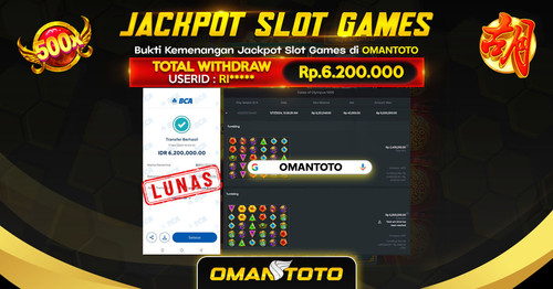 OMANTOTO JACKPOT SLOT GAMES Rp. 6.200.000,-