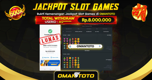 OMANTOTO JACKPOT SLOT GAMES Rp. 8.000.000,-