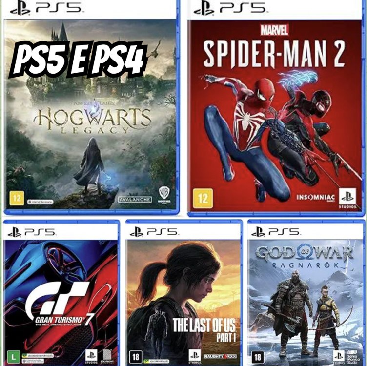 Seleção de jogos para PS4 e Ps5