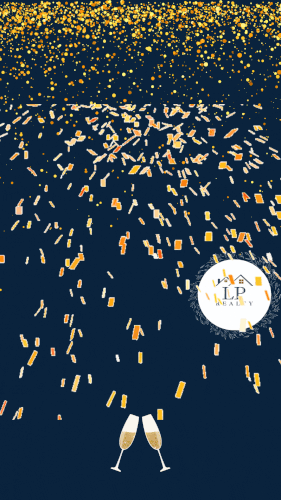 Blue Yellow Modern New year Countdown TikTok Video.gif