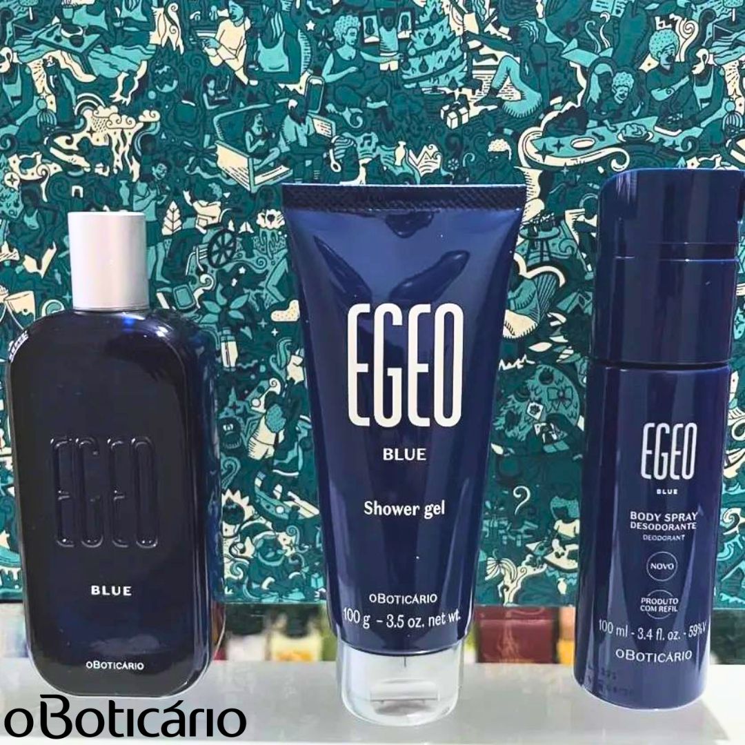 O Boticário Kit Presente Natal Egeo Blue (3 Itens)