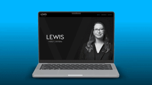 lewis family lawyers device graphic