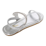 sandalia prata world 4