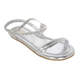 sandalia prata world 3