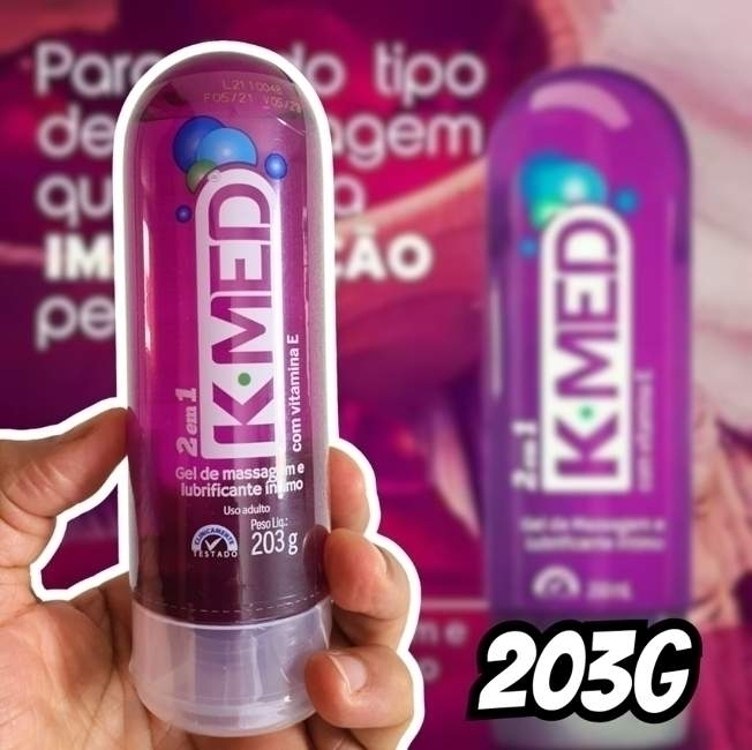 KMED Lubrificante Íntimo E Gel De Massagem K-Med – 200Ml