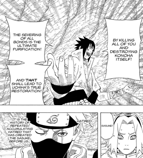 Sasuke realmente amou a Sakura, ou só ficou com ela pra restaurar o clã? 25bI8Xt