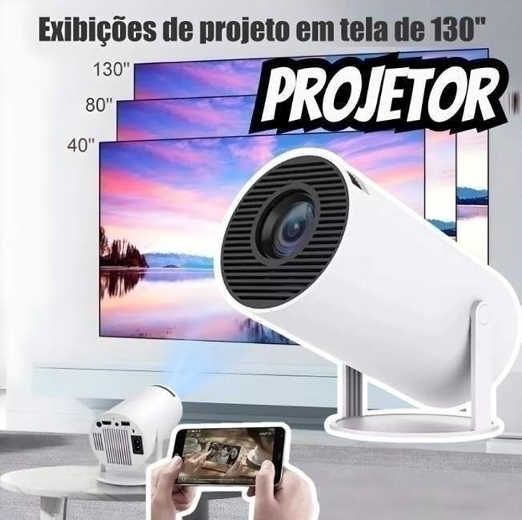 Projetor HY300 Portátil Branco 110V/220V