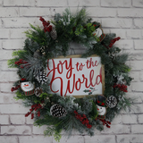 3 Joy to the World Wreath