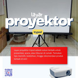 Layar Proyektor Trypod