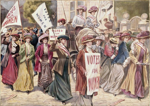 suffragette demonstration inlondon by unknown artist 91845110 5c7aca0ac9e77c0001e98e78.jpg