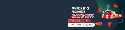 Pumpkin Spice Promotion Banner 2000x489